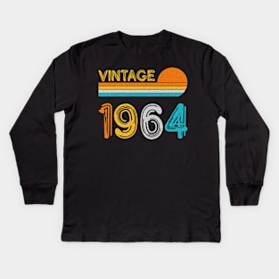 Vintage 1964 Happy 59th Birthday Retro Kids Long Sleeve T-Shirt